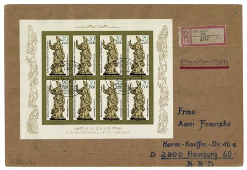 DDR 1984 FDC Mi-Nr. 2906II (Klb) SSt. Grnes Gewlbe Dresden