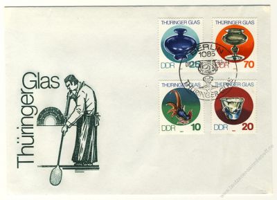 DDR 1983 FDC Mi-Nr. 2835-2838 SSt. Thringer Glas