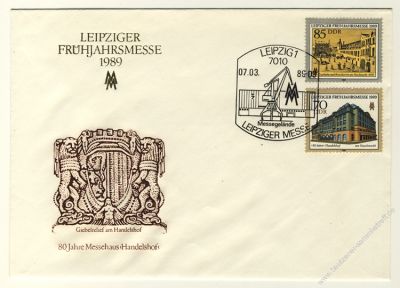 DDR 1989 FDC Mi-Nr. 3235-3236 SSt. Leipziger Frhjahrsmesse