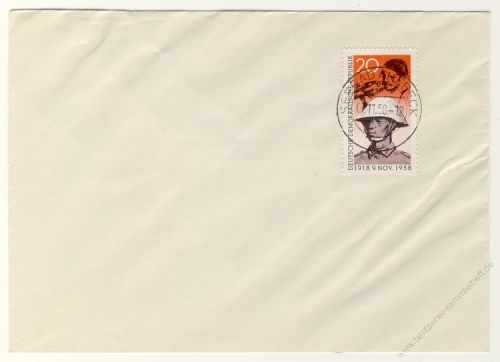 DDR 1958 FDC Mi-Nr. 662 ESt. 40. Jahrestag der Novemberrevolution