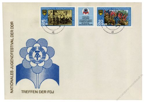 DDR 1979 FDC Mi-Nr. 2426-2427 (ZD) ESt. Nationales Jugendfestival Berlin