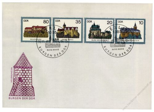 DDR 1984 FDC Mi-Nr. 2910-2913 SSt. Burgen