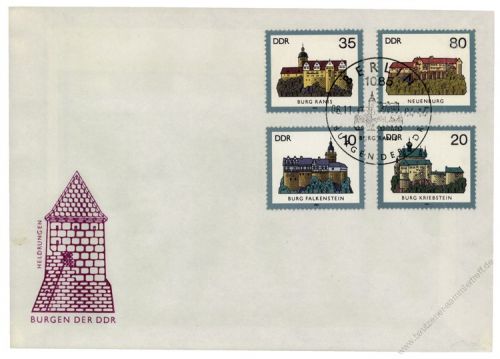 DDR 1984 FDC Mi-Nr. 2910-2913 SSt. Burgen