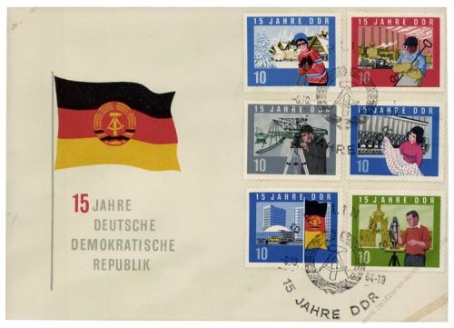 DDR 1964 FDC Mi-Nr. 1059A-1073A SSt. 15 Jahre DDR