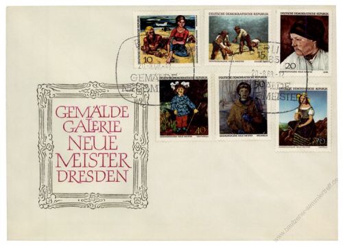 DDR 1968 FDC Mi-Nr. 1393-1398 SSt. Staatliche Kunstsammlungen Dresden