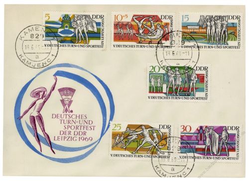 DDR 1969 FDC Mi-Nr. 1483-1488 SSt. Deutsches Turn- und Sportfest