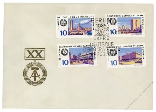 DDR 1969 FDC Mi-Nr. 1495-1506 SSt. 20 Jahre DDR