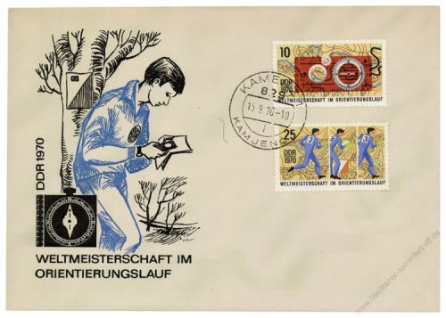 DDR 1970 FDC Mi-Nr. 1605-1606 ESt. Weltmeisterschaften im Orientierungslauf