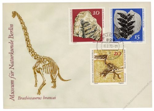 DDR 1973 FDC Mi-Nr. 1822-1827 ESt. Museum fr Naturkunde