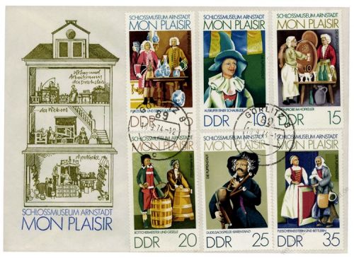 DDR 1974 FDC Mi-Nr. 1975-1980 ESt. Schlossmuseum Arnstadt