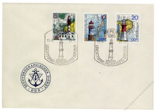 DDR 1975 FDC Mi-Nr. 2045-2049 SSt. Leuchttrme, Leit-, Leucht- und Molenfeuer