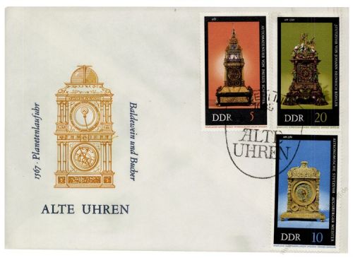 DDR 1975 FDC Mi-Nr. 2055-2060 SSt. Alte Uhren