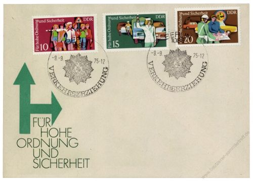 DDR 1975 FDC Mi-Nr. 2078-2082 SSt. Sicherheit im Straenverkehr