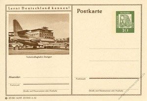 BRD 1962 Mi-Nr. P072 16/115 * Stuttgart - Verkehrsflughafen