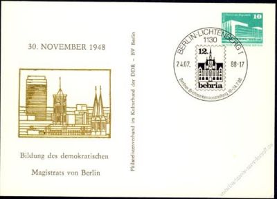 DDR Nr. PP018 B2/005 SSt. Bildung des Magistrats von Berlin