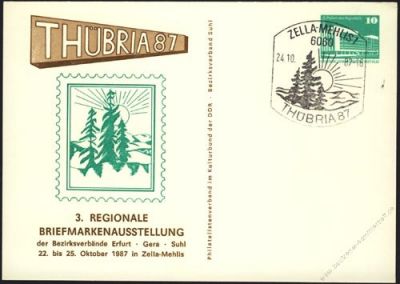 DDR Nr. PP018 D2/037 SSt. THBRIA 1987