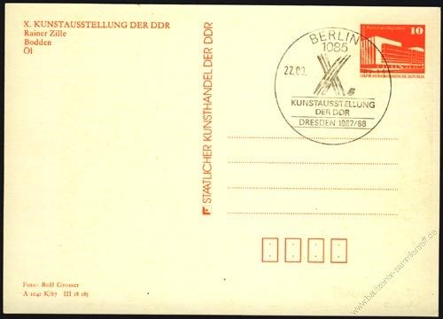 DDR Nr. PP019 B1/005a SSt. X. Kunstausstellung der DDR in Dresden