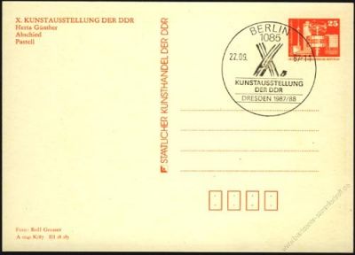 DDR Nr. PP020 B1/013a SSt. X. Kunstausstellung der DDR in Dresden