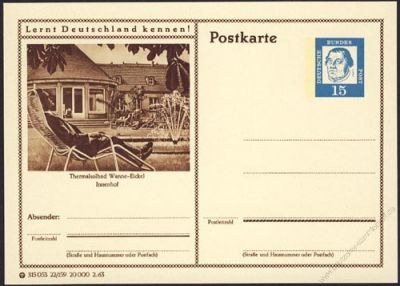 BRD 1963 Mi-Nr. P081 22/159 * Wanne-Eickel - Innenhof