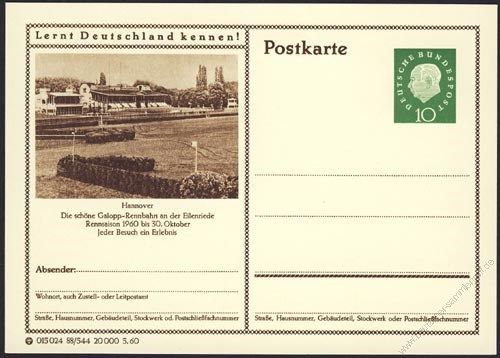 BRD 1959 Mi-Nr. P042 088/544 * Hannover - Galopp-Rennbahn