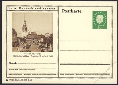 BRD 1959 Mi-Nr. P042 081/494 * Itzehoe