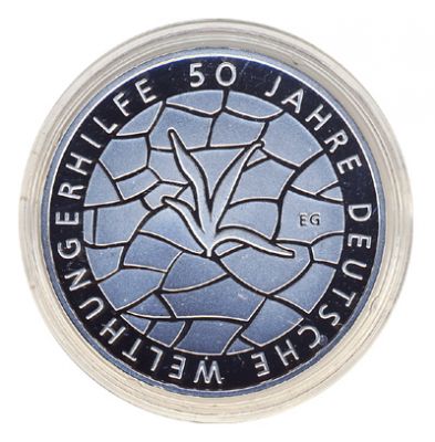 BRD 2012 J.570 10 Euro 50 Jahre Deutsche Welthungerhilfe - Silber PP