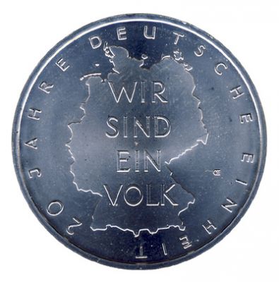 BRD 2010 J.554 10 Euro 20 Jahre Deutsche Einheit st