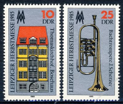 DDR 1985 Mi-Nr. 2963-2964 ** Leipziger Herbstmesse