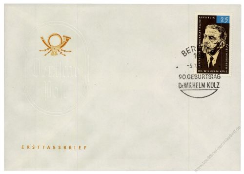 DDR 1965 FDC Mi-Nr. 1121 SSt. 90. Geburtstag von Wilhelm Klz