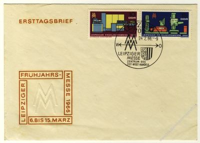 DDR 1966 FDC Mi-Nr. 1159-1160 SSt. Leipziger Frhjahrsmesse