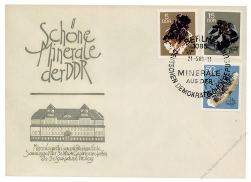 DDR 1969 FDC Mi-Nr. 1468-1473 SSt. Minerale der Bergakademie Freiberg