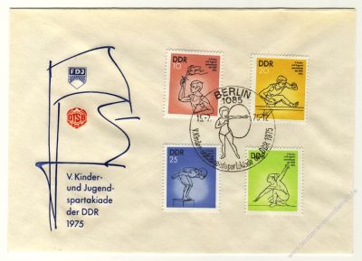 DDR 1975 FDC Mi-Nr. 2065-2068 SSt. Kinder- und Jugendspartakiade