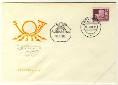 DDR 1980 FDC Mi-Nr. 2501 ESt. Aufbau in der DDR