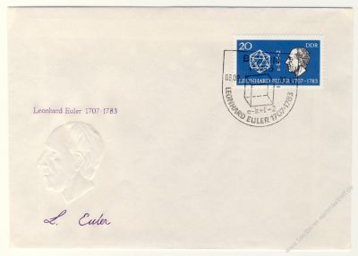 DDR 1983 FDC Mi-Nr. 2825 SSt. 200. Todestag von Leonhard Euler