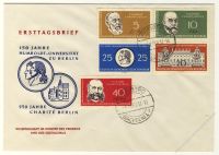 DDR 1960 FDC Mi-Nr. 795-799 (ZD) ESt. 150 Jahre Humboldt-Universitt zu Berlin