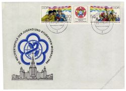 DDR 1985 FDC Mi-Nr. 2959-2960 (ZD) ESt. Weltfestspiele der Jugend und Studenten