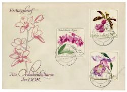 DDR 1968 FDC Mi-Nr. 1420-1425 ESt. Orchideen