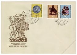 DDR 1969 FDC Mi-Nr. 1521-1523 (ZD) ESt. Volkskunst aus der Lausitz