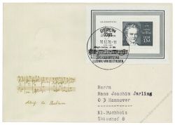 DDR 1970 FDC Mi-Nr. 1631 (Block 33) SSt. 200. Geburtstag von Ludwig van Beethoven