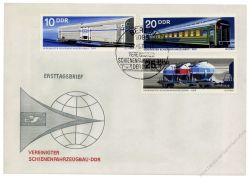 DDR 1973 FDC Mi-Nr. 1844-1849 SSt. Vereinigter Schienenfahrzeugbau