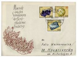 DDR 1974 FDC Mi-Nr. 2006-2011 SSt. Minerale aus den Sammlungen der Bergakademie Freiberg