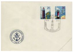 DDR 1975 FDC Mi-Nr. 2045-2049 SSt. Leuchttrme, Leit-, Leucht- und Molenfeuer