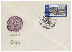 DDR 1975 FDC Mi-Nr. 2086-2088 SSt. 1000 Jahre Weimar