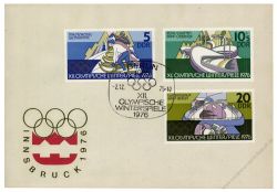 DDR 1975 FDC Mi-Nr. 2099-2104 SSt. Olympische Winterspiele