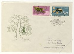 DDR 1959 FDC Mi-Nr. 688-692 SSt. Naturschutz