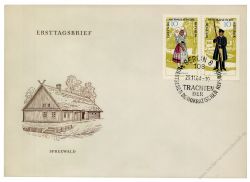 DDR 1964 FDC Mi-Nr. 1074-1079 (ZD) SSt. Volkstrachten