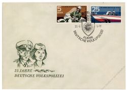 DDR 1970 FDC Mi-Nr. 1579-1583 SSt. 25 Jahre Deutsche Volkspolizei