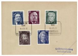 DDR 1975 FDC Mi-Nr. 2025-2029 SSt. Bedeutende Persnlichkeiten